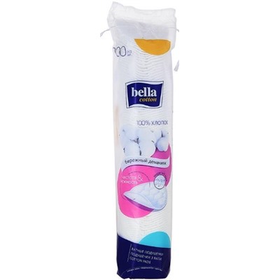 Ватные диски BELLA круглые 100шт