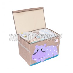 Корзина Ящик для игрушек складной с крышкой 53 см AL006, AL006, AL006_бегемот, AL006_белочка, AL006_дельфин, AL006_дино.зел, AL006_корова, AL006_попугай, AL006_поросёнок, AL006_пчела, AL006_слоник, AL006_собачка, AL006_тигр, AL006_рак