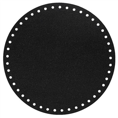 Кожа - Дно для сумки круглое 20 см. Royal black