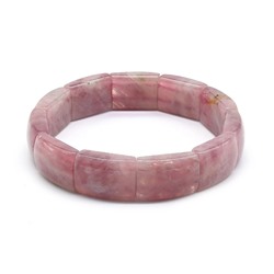 Браслет из Розового кварца  сегмент 12*17мм, 32,5г