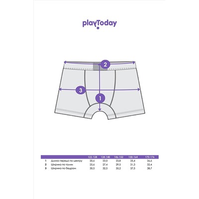 Трусы, 2 шт. PLAYTODAY #1023307
