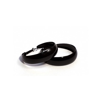 Серьги-кольца PR1033 черный