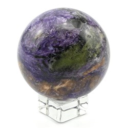 Шар из чароита, диаметр 80мм, 700г