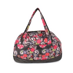 Сумка дорожная Дизайн-Аскард,  1отд,  2внеш карм,  черный  (цветы)  248158