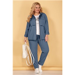 Tensi 343 индиго, Брюки,  Футболка, Ветровка