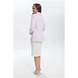 Mislana С905 лаванда+белый, Юбка,  Жакет