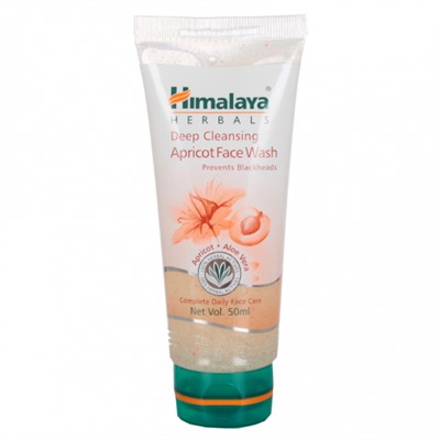 Deep Cleansing APRICOT FACE WASH, Himalaya (Глубоко очищающее средство для умывания С АБРИКОСОМ, Хималайя), 50 мл.