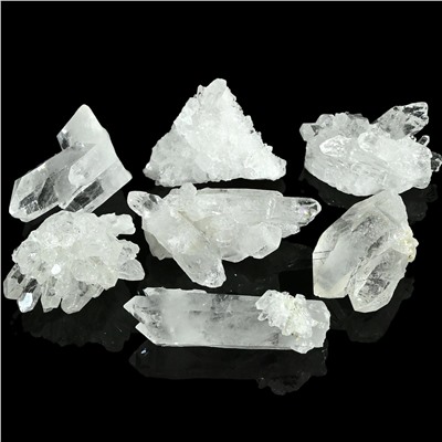 Кристаллы горного хрусталя 41*31*22мм, 30-39г