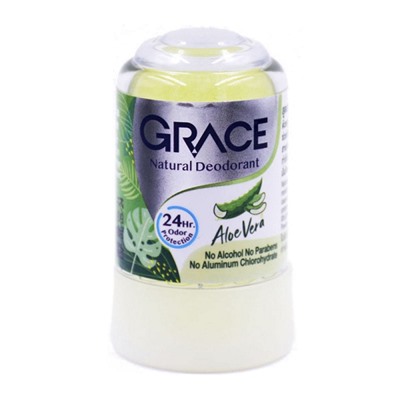 ALOE VERA Crystal Deodorant, Grace (АЛОЭ ВЕРА кристальный алунитовый дезодорант, Грэйс), 50 г.