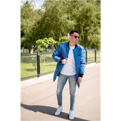 Бомбер удлиненный ультрамарин