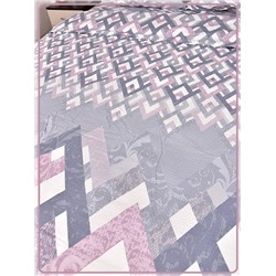 Постельное белье Шуйская бязь Ромб серо-розовый 21579-1