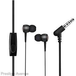 Наушники Hoco M19 Earphone с микрофоном черные (1.2 м)