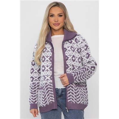 Свитер на молнии Сканди НЬЮ (сиреневый) Б14401-20М