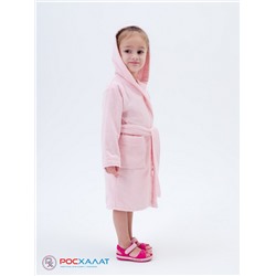 Детский махровый халат с капюшоном розовый МЗ-04 (7)