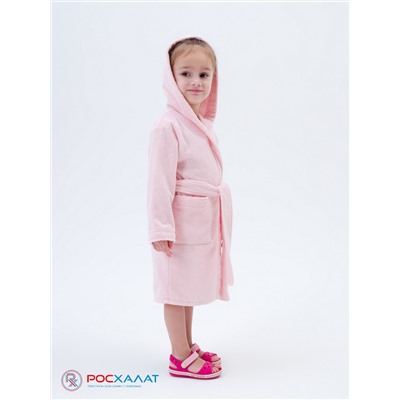 Детский махровый халат с капюшоном розовый МЗ-04 (7)