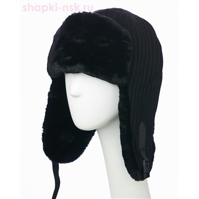 F 474 Ушанка мужская искуственный мех (60-61)
