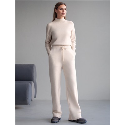 Прямые брюки из пряжи с кашемиром