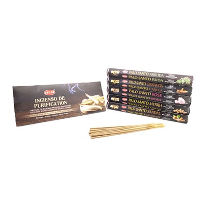 Premium Incense Blends SMUDGING INDULGENCE, Hem (Подарочный набор Масала Благовоний ПАЛО САНТО, Премиум-класса, Хем) упаковка 5 шт.