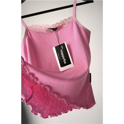 Женская пижама с шортами из ажурного хлопка Happyfox