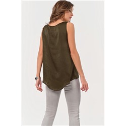 Топ атласный базовый под пиджак хаки