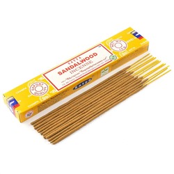 SANDALWOOD Incense, Satya (Благовония САНДАЛОВОЕ ДЕРЕВО, Сатья), 15 г.