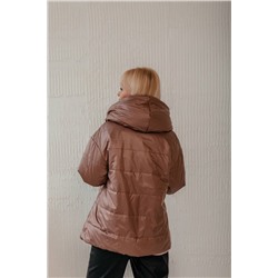 Стильная леди М-661 шоколад, Куртка