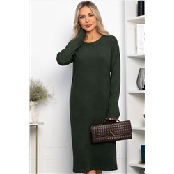Платье трикотажное Уютный вечер (хаки) П14359-25М