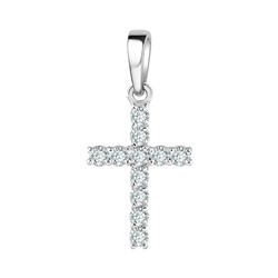 Подвеска из серебра куб.циркон., Л-29360