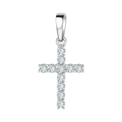 Подвеска из серебра куб.циркон., Л-29360