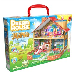 Кукольный  двухэтажный домик быстрой сборки «Дача» Серия Dream House