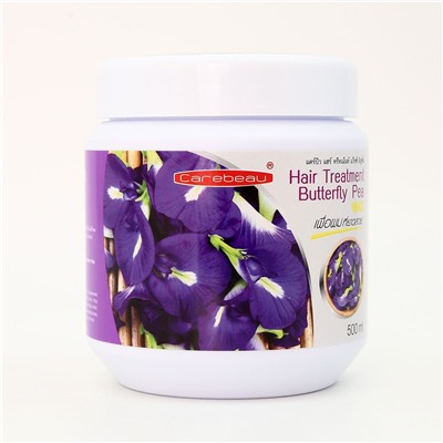Hair Treatment BUTTERFLY PEA Wax, Carebeau (Маска для волос С ВОСКОМ И МОТЫЛЬКОВЫМ ГОРОШКОМ, Кеабью), 500 мл.
