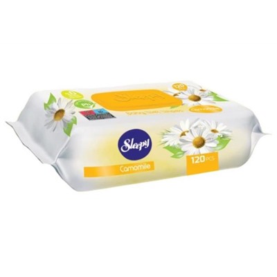 Влажные салфетки SLEEPY NATURAL Ромашка (клапан) 120шт