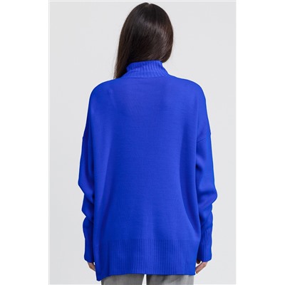 Женский джемпер оверсайз с воротником-стойкой Happyfox