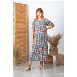Соджи 550 мультиколор/синий, Платье