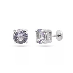 Серьги из серебра аметист, Ю-25001р