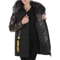 8186 Пальто женское с натуральным мехом Jarius размер XL - 48 российский