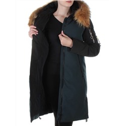 8879 Пальто с мехом енота Alcurnia размер S - 42 российский