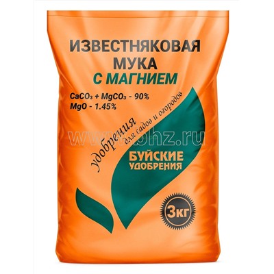 Мука Известняковая (доломитовая) с магнием 3кг БХЗ
