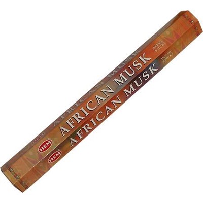 Hem Incense Sticks AFRICAN MUSK (Благовония АФРИКАНСКИЙ МУСК, Хем), уп. 20 палочек.