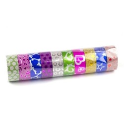 Декор. Клейкая лента Декоративная Alingar 1.5cм*1,83м 10шт AL6666