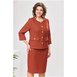 Romanovich Style 2-2449 оранжевый, Юбка,  Жакет