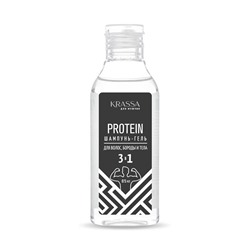 KRASSA Professional Шампунь-Гель для мужчин 3в1 д/волос, бороды и тела, 85мл