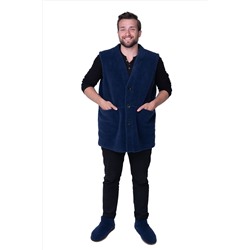 Мужской жилет MEN VEST WOOL, цвет ИНДИГО, цвет СИНИЙ