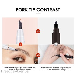 Фломастер для бровей O.TWO.O Triple Brow Pen (1013)