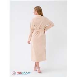 Женский велюровый халат с шалькой бежевый ВМ-02 (31)