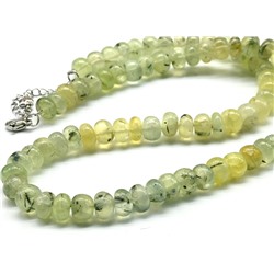 Бусы из Пренита рондель 8*5мм, 48см, 49,8г