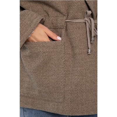 Пальто-пиджак (коричневый) Б14130-7М