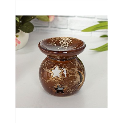 Аромалампа ЯСНАЯ НОЧЬ (керамика, глазурь, высота 8 см.), Giftman, 1 шт.