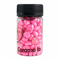 Посыпка кондитерская 3D Сердечки розовые перламутровые, 50 гр