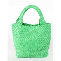 Сумка женская искусственная кожа BSK-21062  (плетенка),  1отдел+косметичка,  зеленый 255152